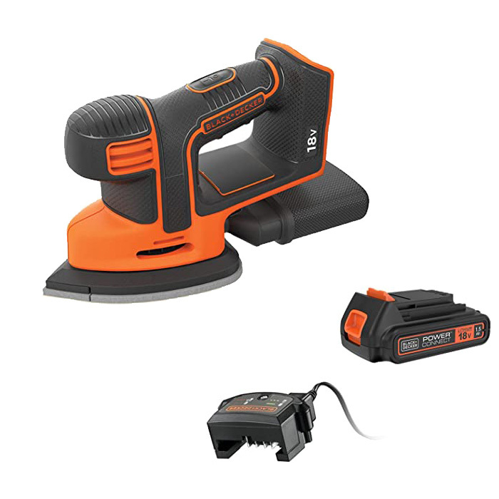 BLACK+DECKER 18V Cordless Detail Mouse Sander (BDCDS18-GB)