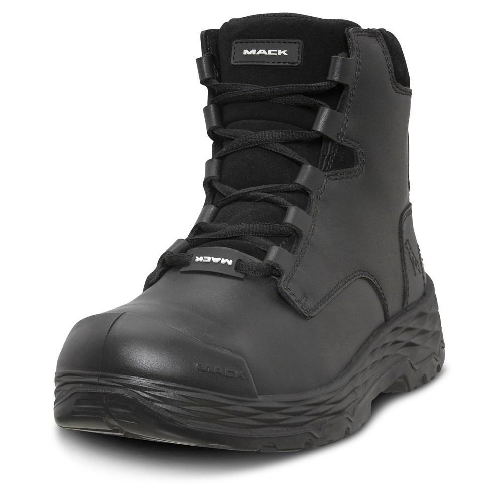 Mack Force Zip-Up Safety Boots Size AU/UK 4 (US 5) Colour Black
