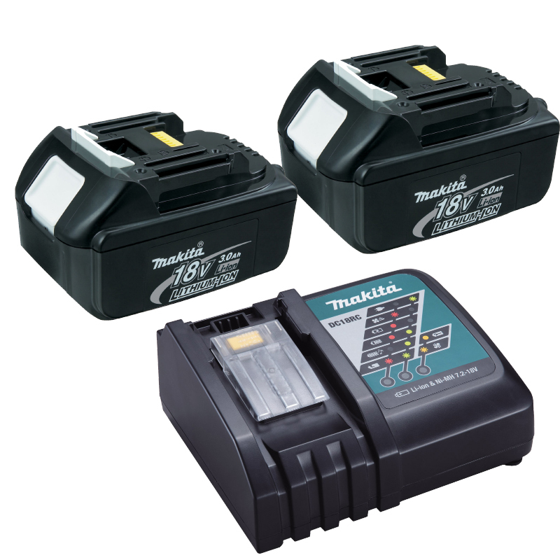 Meyella Skalk prik Makita BL1830 18V LXT Lithium 3.0Ah Battery x 2 & DC18RC Makita Charger |  tools.com