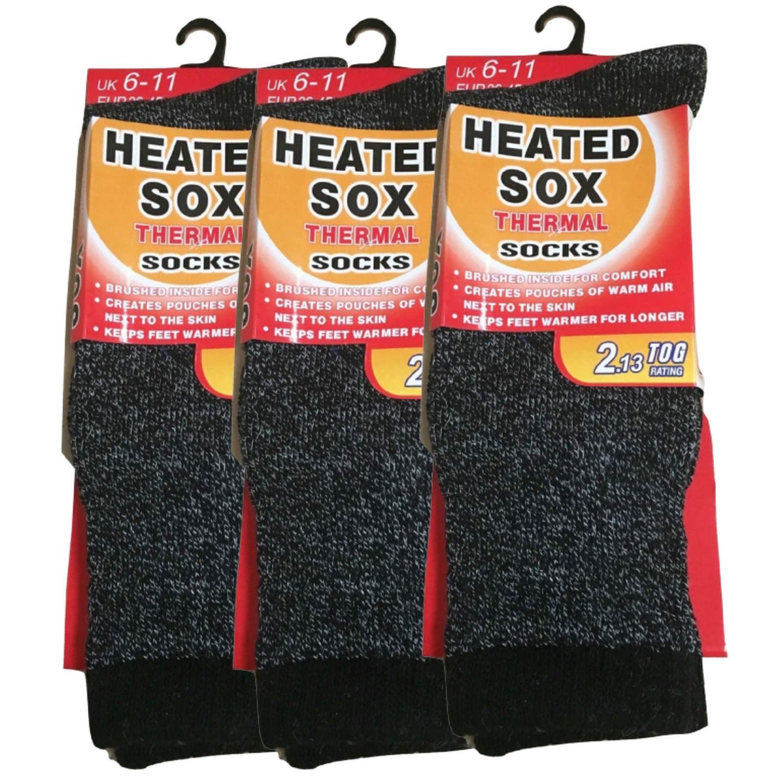 Heated sox top thermal socks