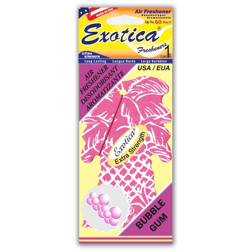 Exotica Palm Tree Bubblegum Car Air Freshener