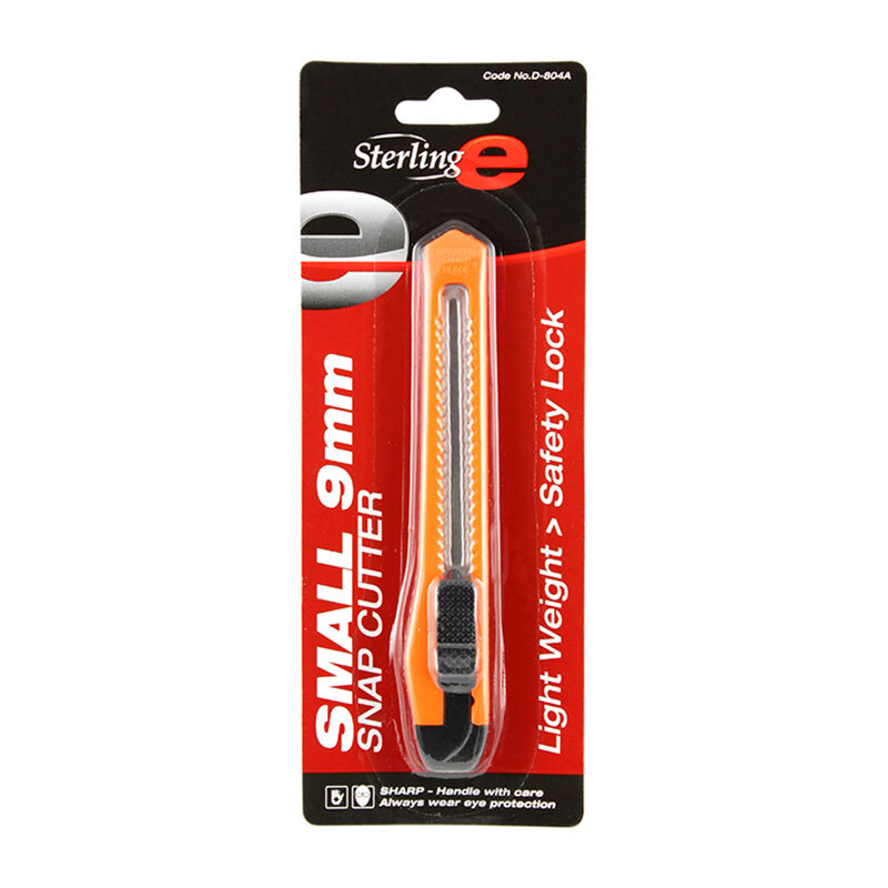 Sterling Orange 9mm Plastic Cutter - Carded D-804A
