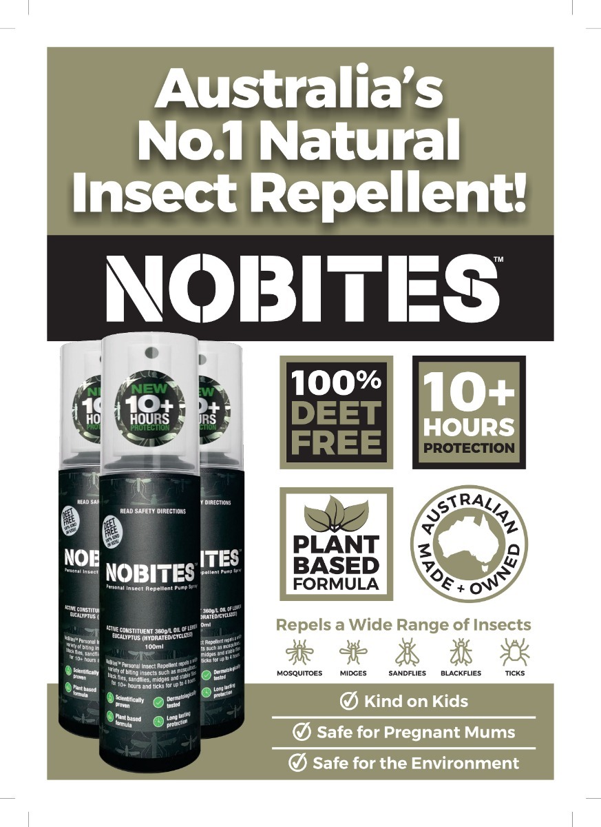 No Bites Mosquito Repellent 2 Pack Australia's #1 - Strongest & Longest Lasting