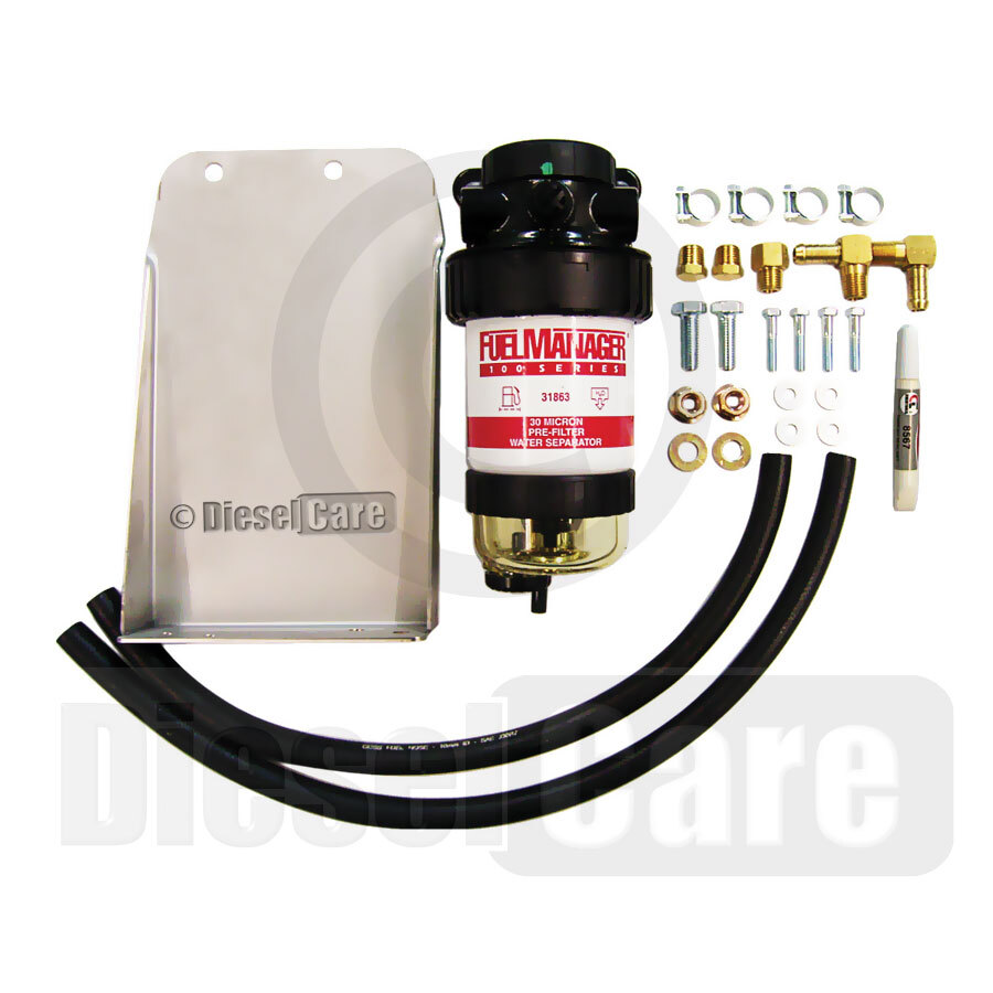 Nissan Navara D22 2.5L Secondary Fuel Manager Fuel Filter Kit - Single Battery Vehicles Only