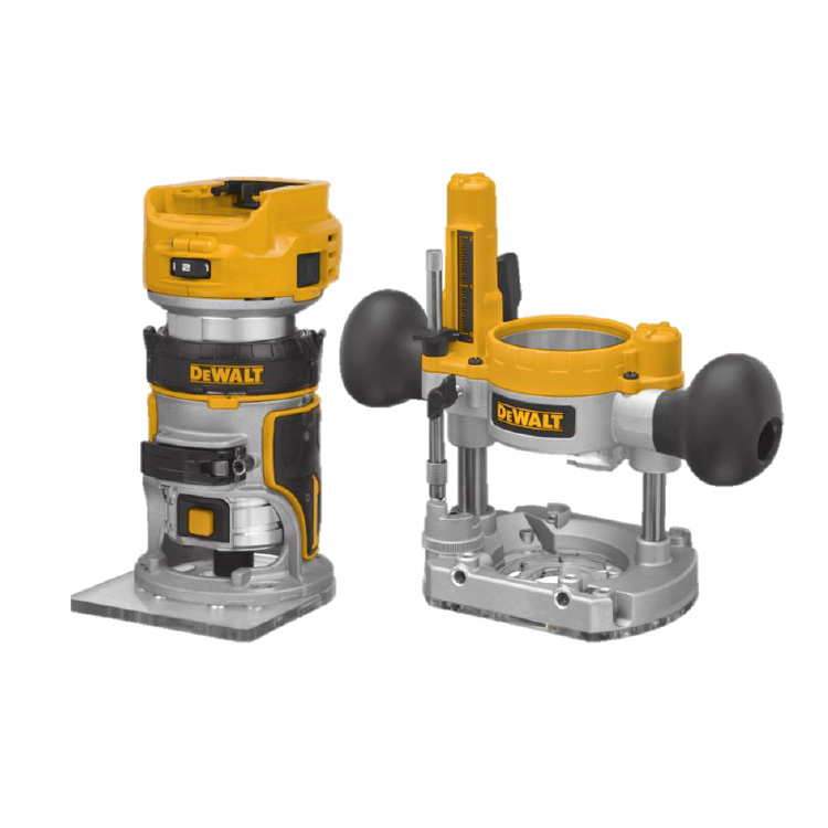 DeWalt 18V Brushless 8mm Router with Base (tool only) DCW604N-XJ | tools.com