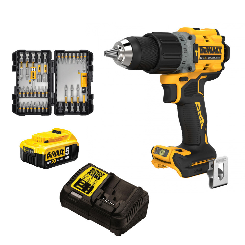 DEWALT DCD796 18V XR Combi Drill Kit (5.0AH battery + DCB115