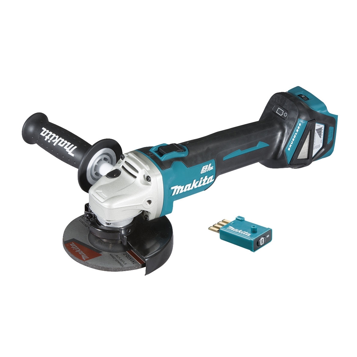 Makita 18V AWS Brushless 125mm Slide Switch Variable Speed Angle Grinder With Kick Back Detection (tool only) DGA512ZU