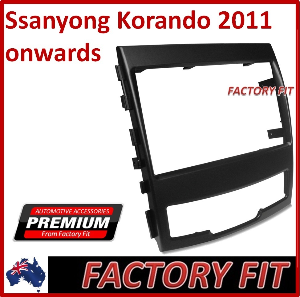For Ssanyong Korando Car Stereo Radio Double 2 Din Panel Fascia Plate Facia Dash Kit SF-S06