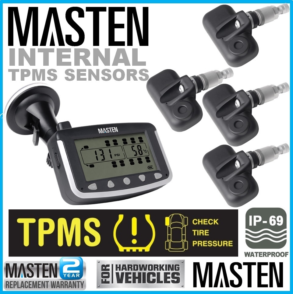 TPMS Tyre Pressure Monitoring System Caravan Truck RV Sensor LCD 4WD Wireless 4x4 TP-21SI