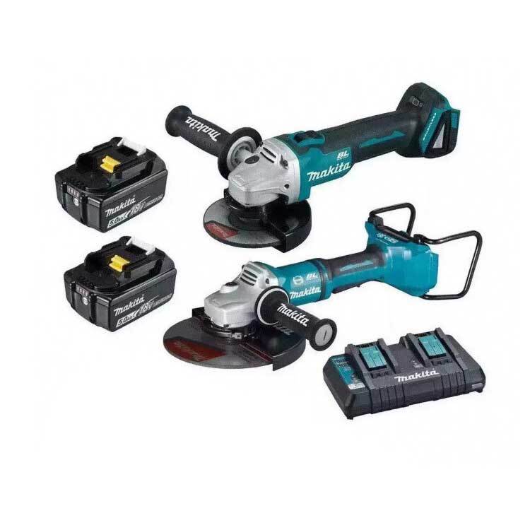 Makita DGA701T2U1 36V (18V X 2) Li-ion Cordless Brushless AWS 180mm (7) Angle  Grinder Kit