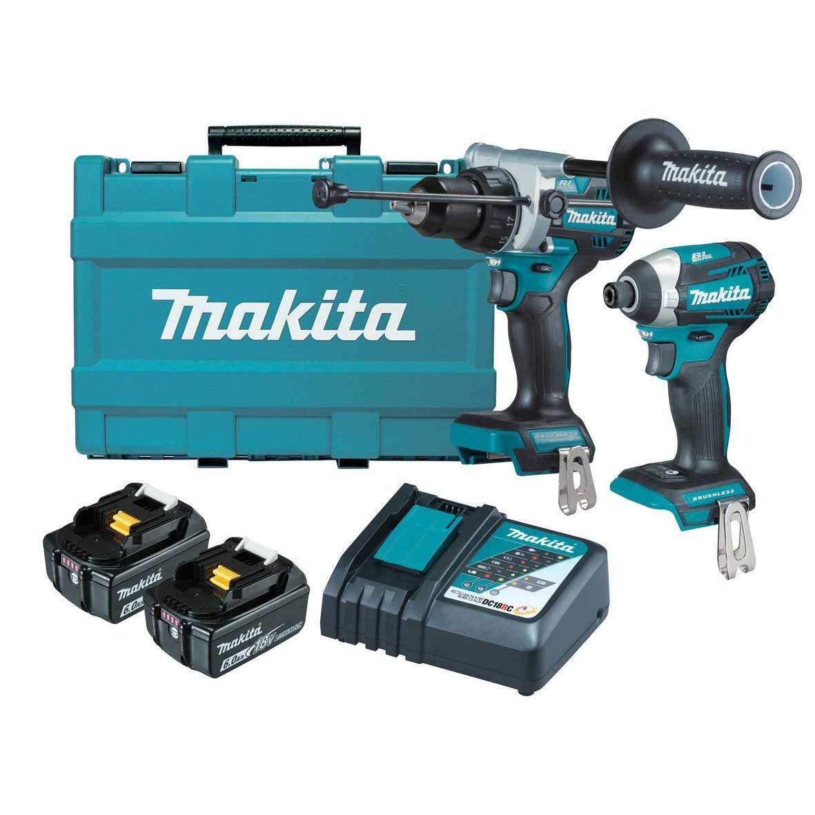 Makita 18V Brushless 2 Piece Combo 6.0ah Set