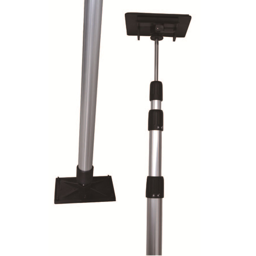 DTA Aluminium Extension Pole with Top & Bottom Pole Supports DSEP