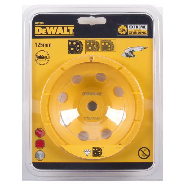 DeWalt 125mm M14 Shank Single Row Diamond Cup DT3795-QZ