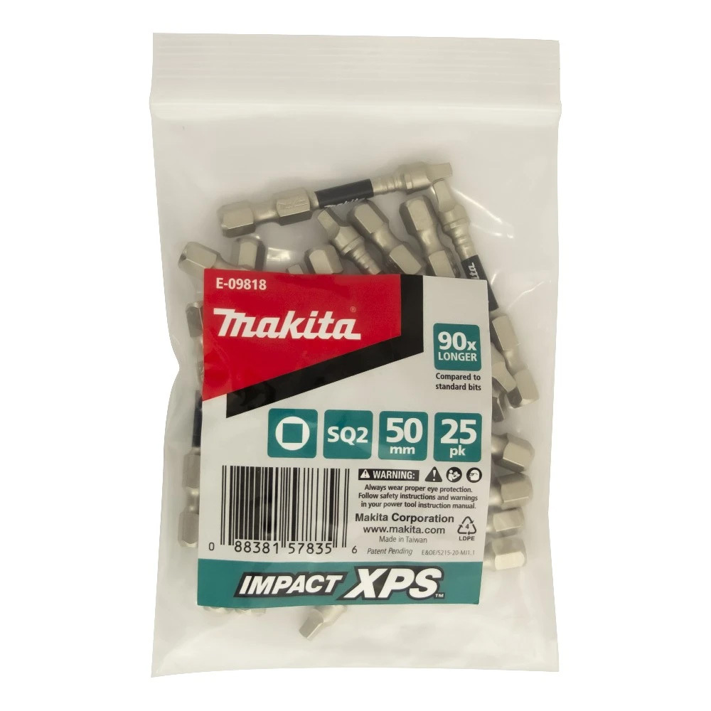 Makita SQ2 x 50mm Impact XPS Power Bit (25pk) E-09818