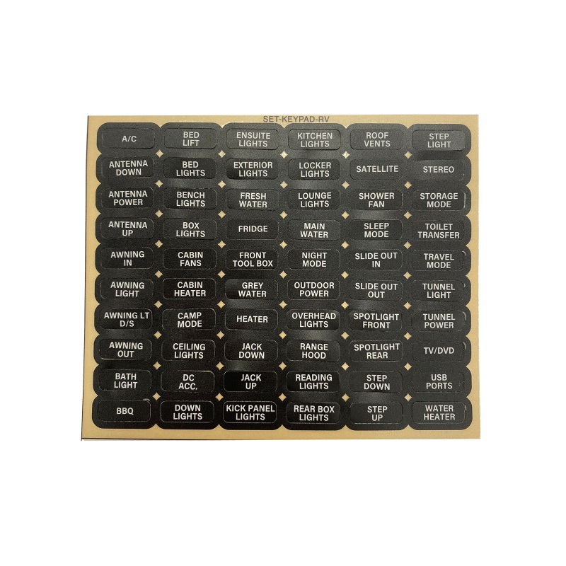 CZone Water Proof Keypad Labels Enerdrive Set 1 | tools.com