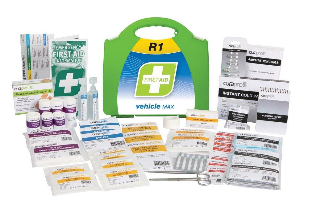 R1 Vehicle Max First Aid Kit Plastic Portable