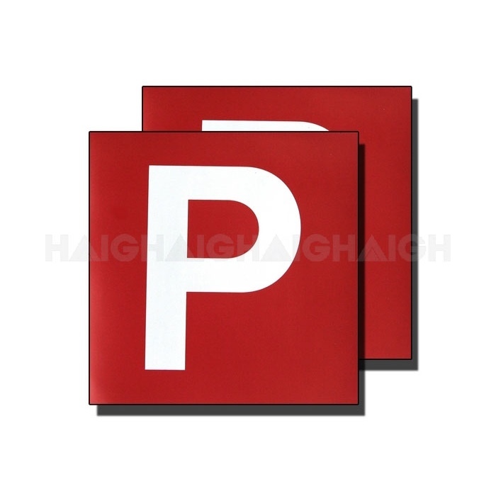 Drive P Plate Wht P Red Vic & Wa