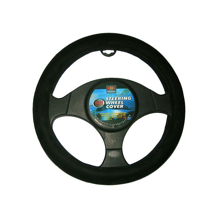 PC Covers 38cm Steering Wheel Cover Suede Feel With Memory Sponge Black