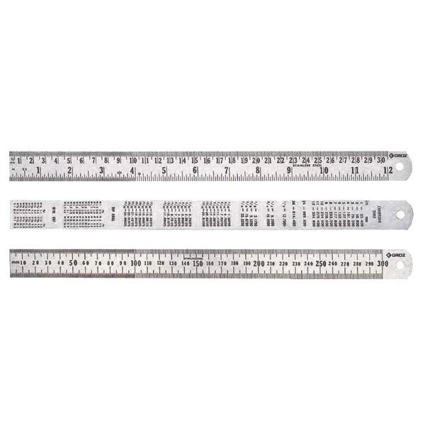 Lufkin 600mm/24 Stainless Steel Ruler LSR600