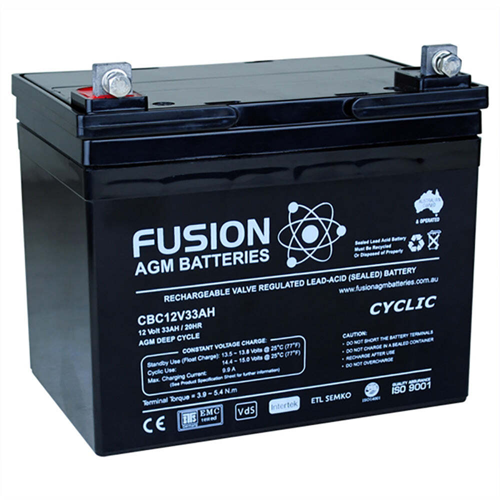 Fusion 12V 34Ah Deep Cycle AGM Battery | tools.com