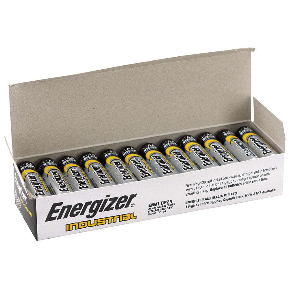 Energizer Industrial AA LR6 Alkaline Batteries (Box of 10)