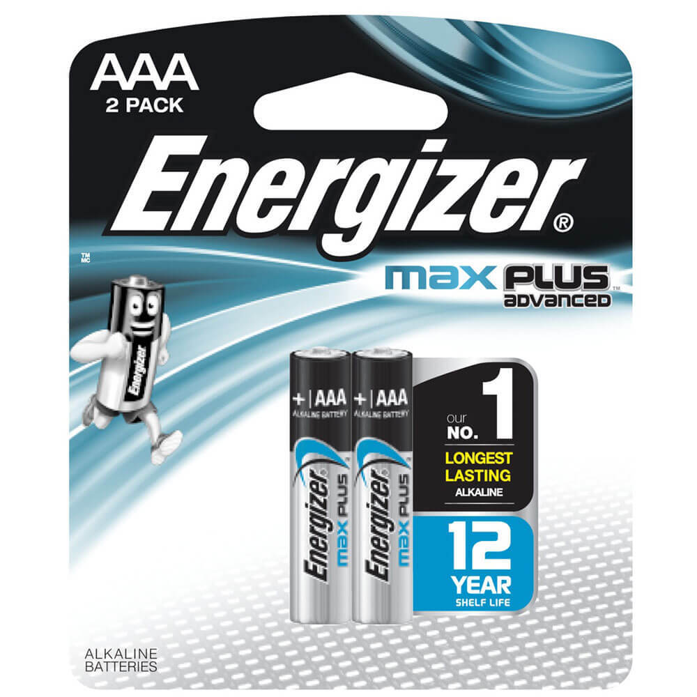 Energizer MAX Plus Advanced AAA Alkaline Batteries 2 Pack tools
