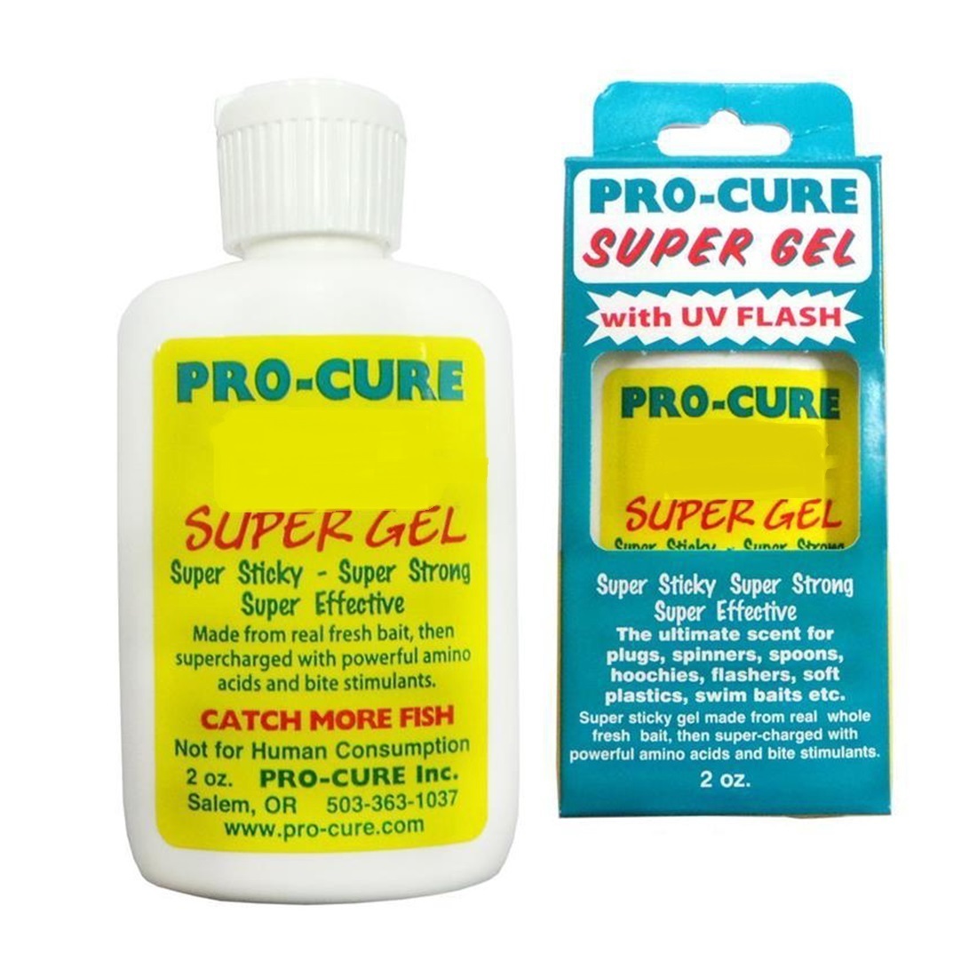 Pro-Cure Super Gel Scent With UV Flash - 2 oz Bottle [Scent: Inshore  Saltwater]