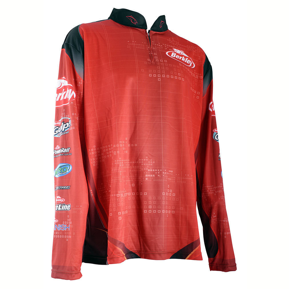 Berkley Large Pro Jersey Long Sleeve Tournament Fishing Shirt - Dye  Sublimated