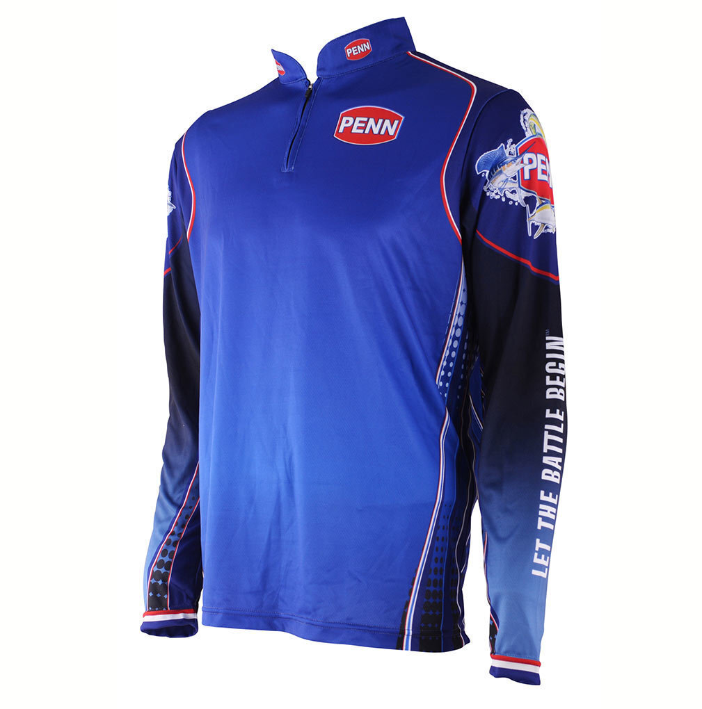 Penn Pro Jersey Large Long Sleeve Tournament Fishing Shirt - Dye Sublimated