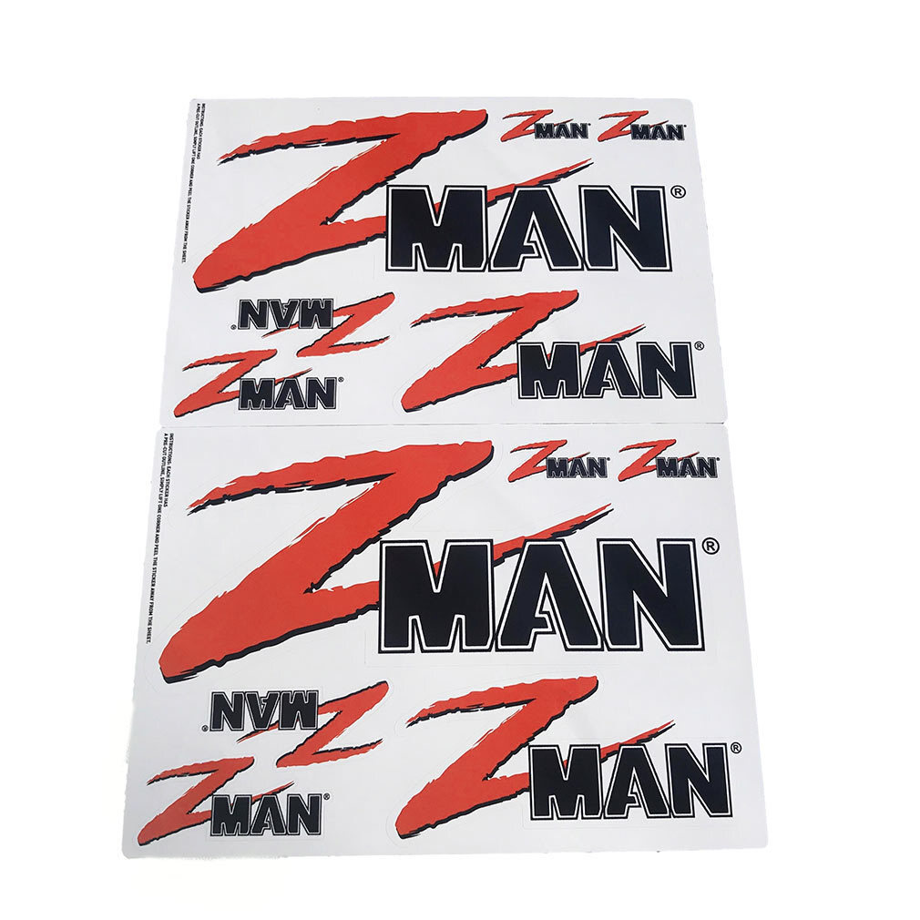 ZMan Lures Team ZMan Sticker Pack-12 Assorted Vinyl Fishing