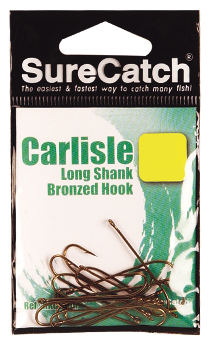 Surecatch Carlisle Long Shank Hooks - Size 10 Qty 15