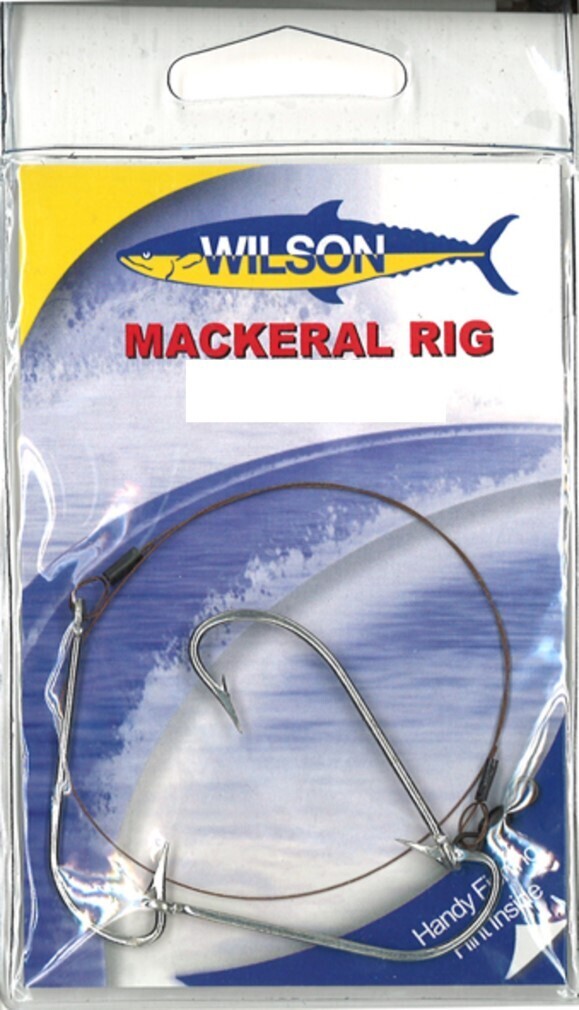 Wilson Mackerel Fishing Rig 3x4/0 Hook-Setup - 30lb Multi Strand Wire