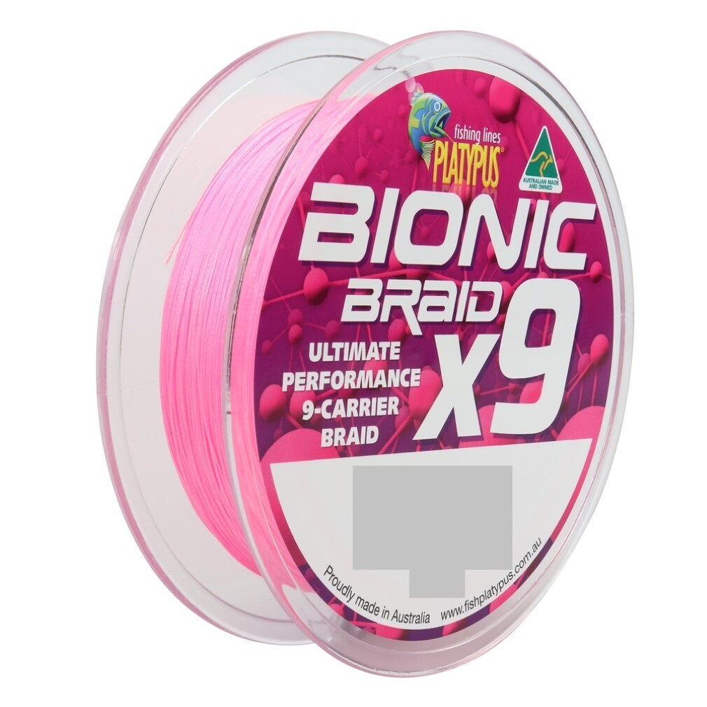 150m Spool Of 15lb Platypus Bionic X9 Braided Fishing Line - Hot