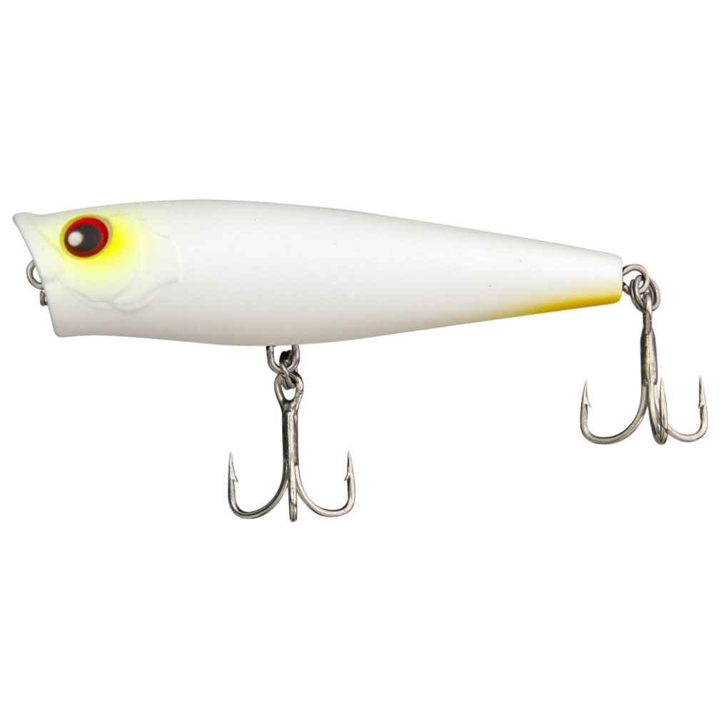 68mm FishArt Dynamite Yellow Headed Popping Fishing Lure - 7gm Topwater  Popper Lure