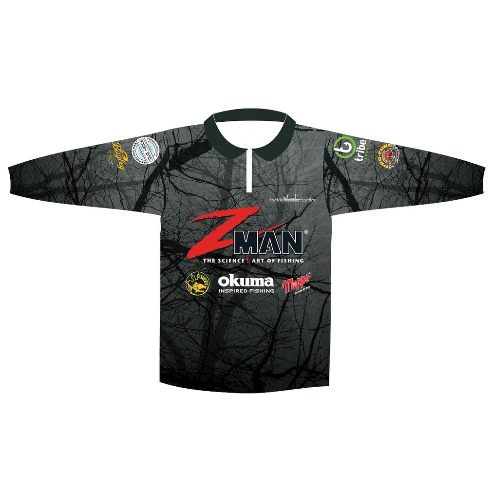 Zman Adult Tournament Long Sleeve Fishing Shirt - Zippered Fishing
