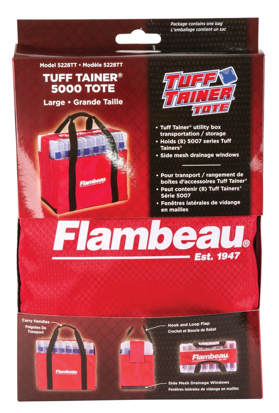 Flambeau 5228 Large Fishing Tackle Tray Tote Bag