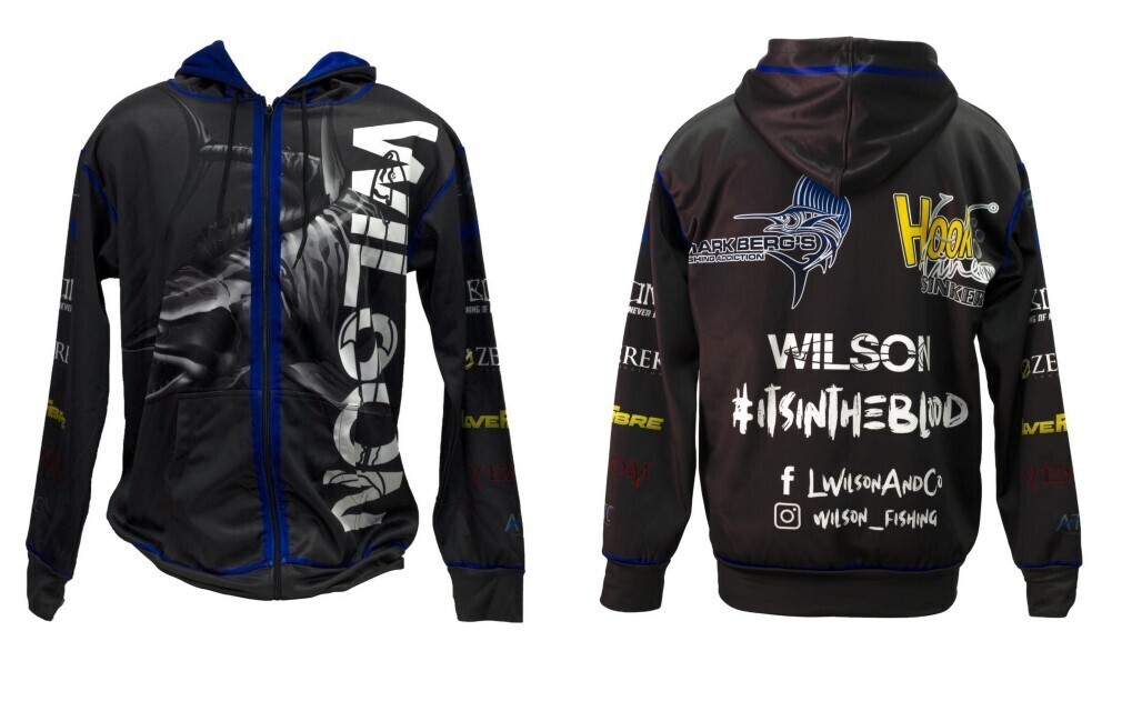 Large Wilson Sublimated Hooded Jacket with Full Zippered Front