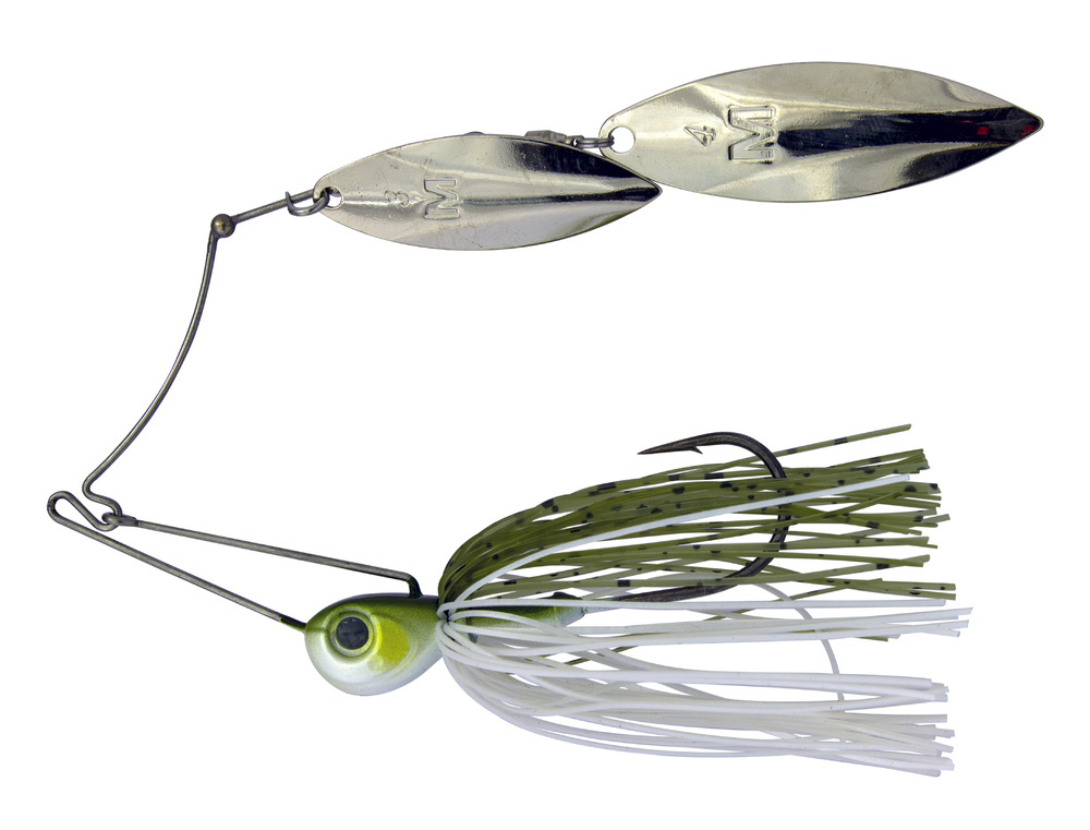 21gm Mustad Armlock Spinner Bait DW Fishing Lure with Double Willow Blades  - AYU