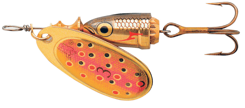Size 1 Blue Fox Vibrax Shad 6gm Spinner Lure - Brown Trout