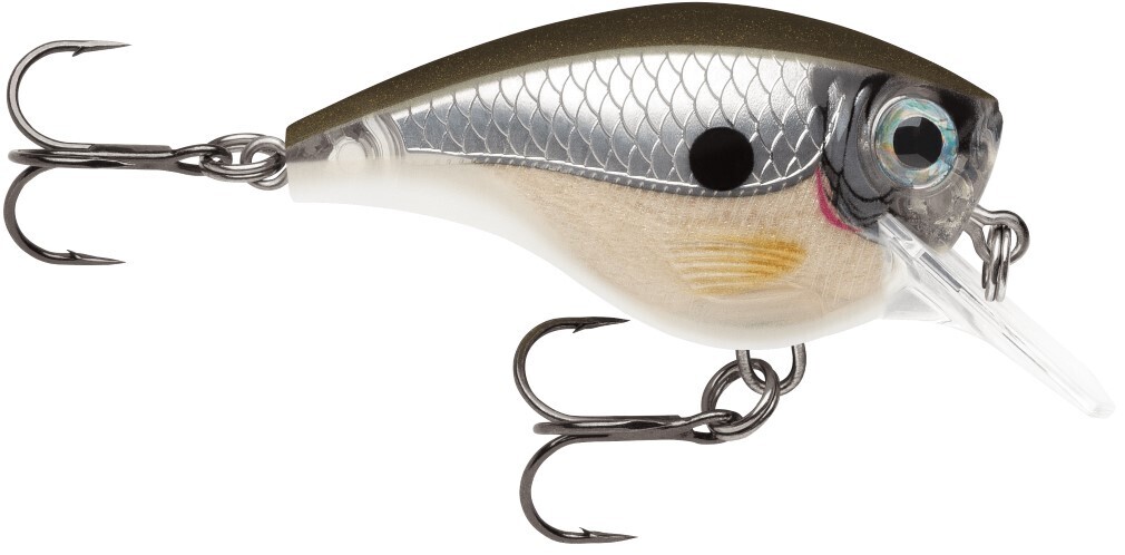 5cm Rapala BX Brat Square Bill Crankbait Fishing Lure - Pearl Grey Shiner