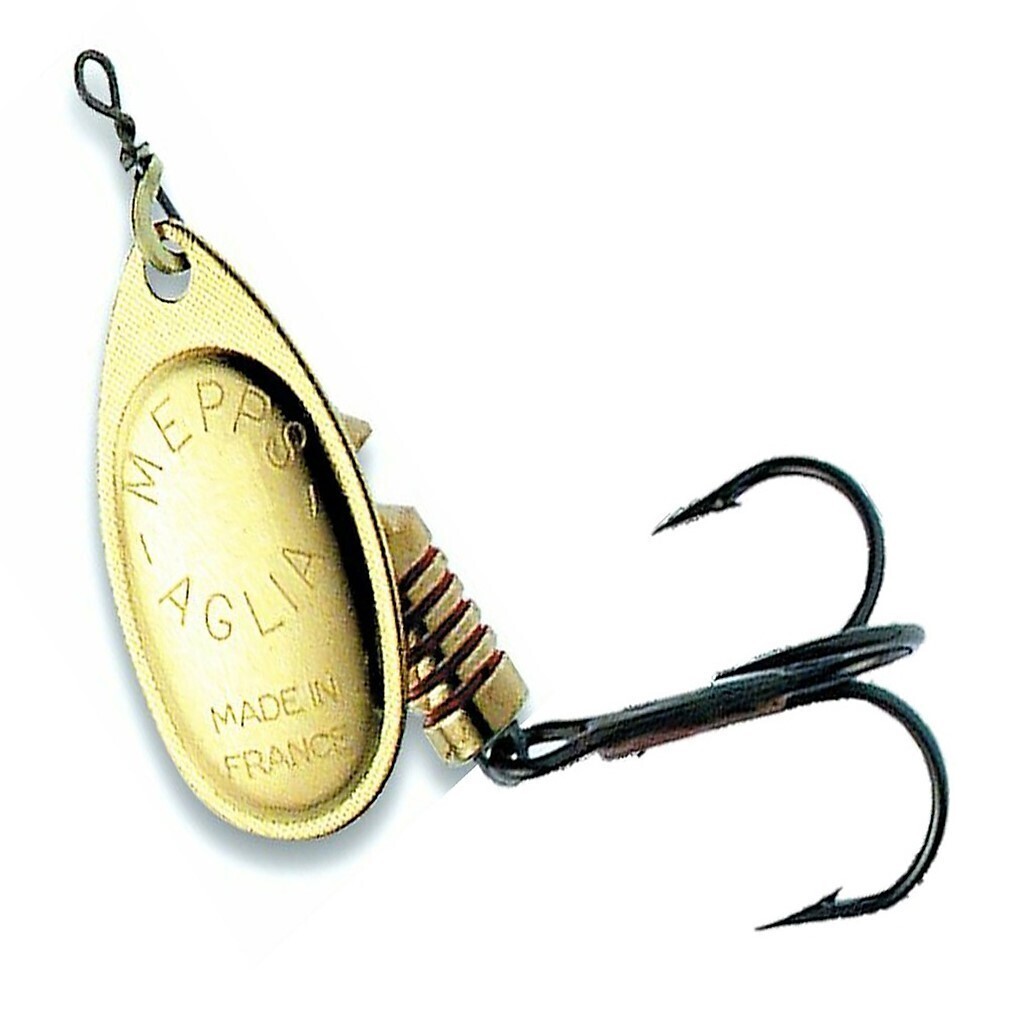 Mepps Lures Aglia Gold Fishing Lure - Size 2, 4.5g