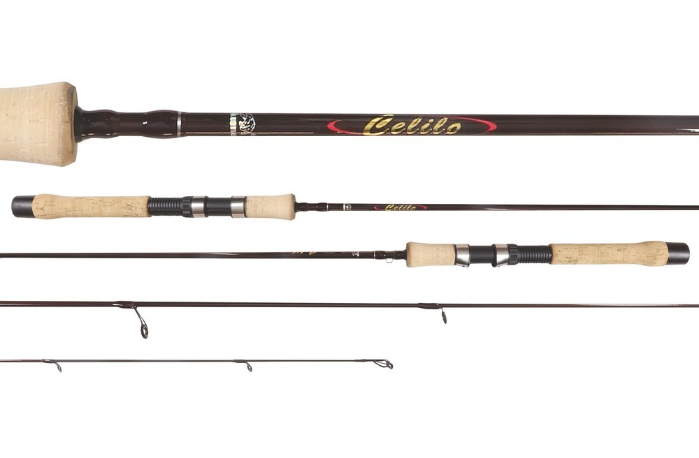 7'6 Okuma Celilo 4-10lb Finesse Spin Rod - 2 Piece Graphite Spinning  Fishing Rod