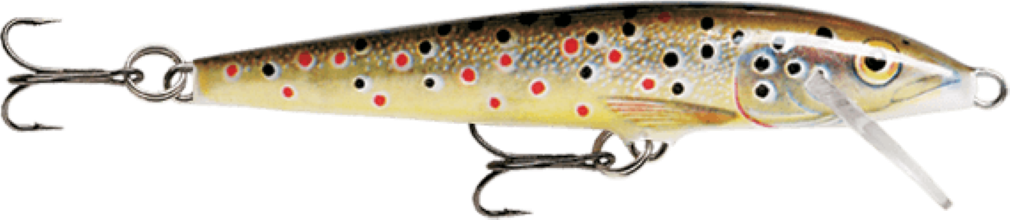 5cm Rapala Original Floating Minnow Hard Body Fishing Lure - Brown Trout