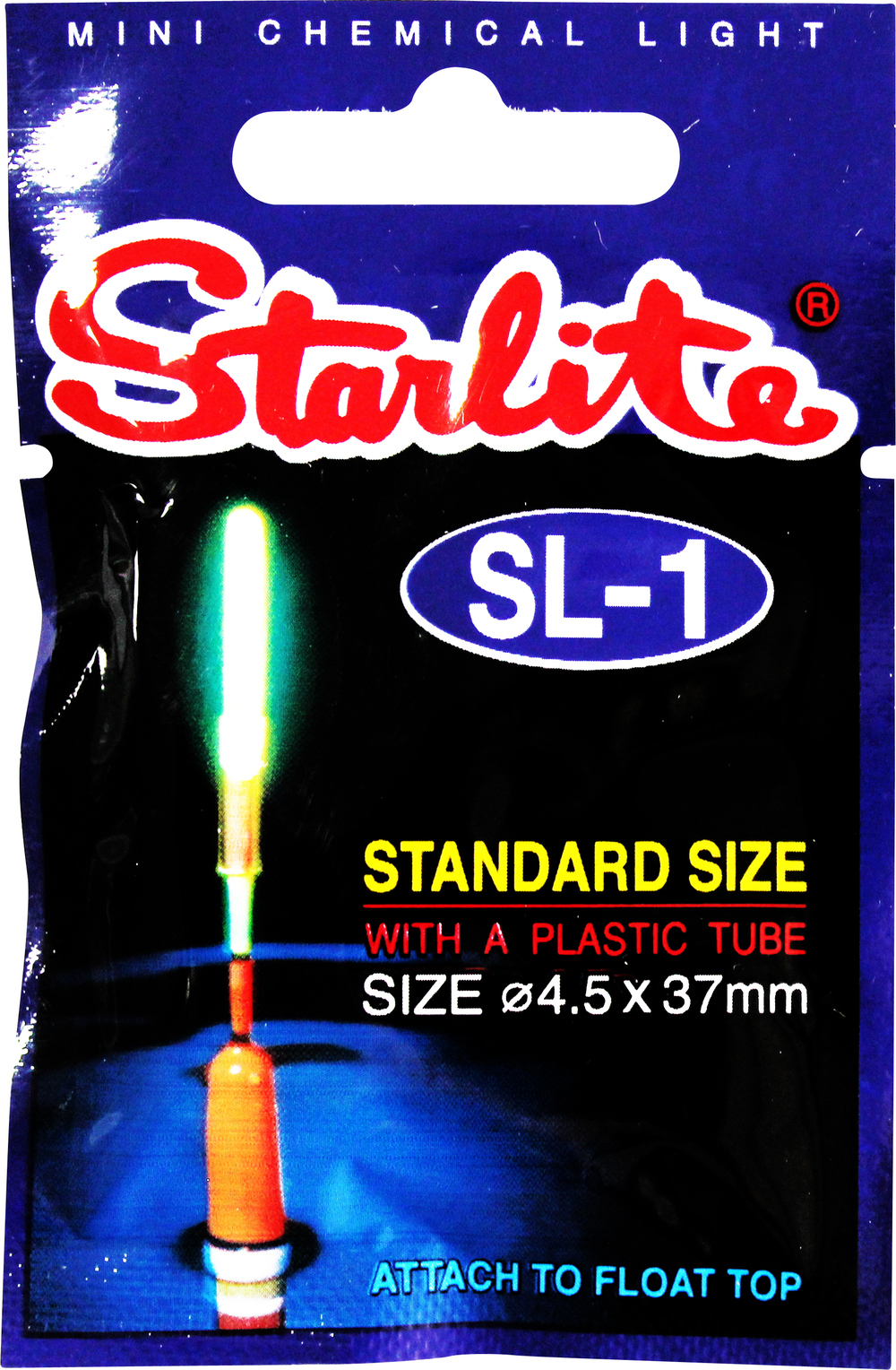 37mm Starlite Chemical Fishing Light with Tube - SL-1 Fluoro Glow