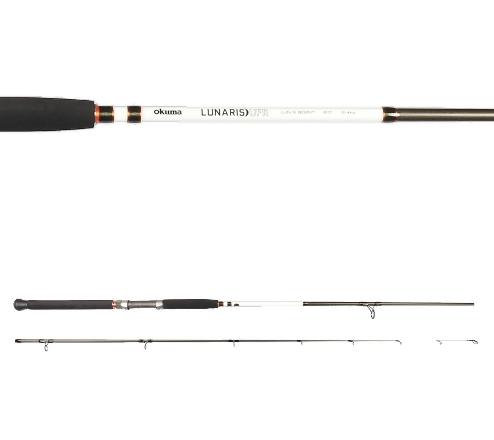 7ft Okuma Lunaris 2-4kg Spin Rod - 2 Piece Fishing Rod with