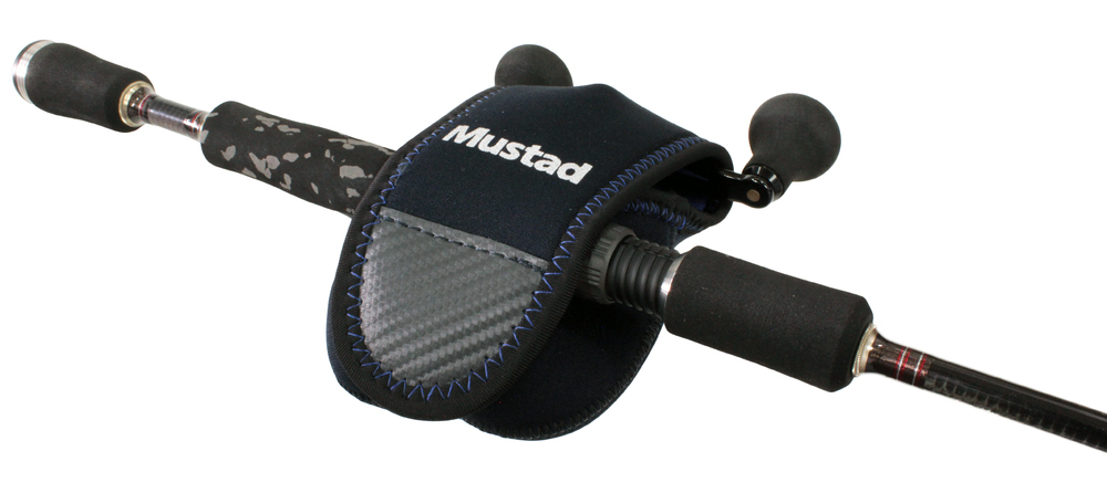 Small Mustad Neoprene Fishing Reel Cover to Suit Baitcaster Reels-Baitcaster  Reel Case