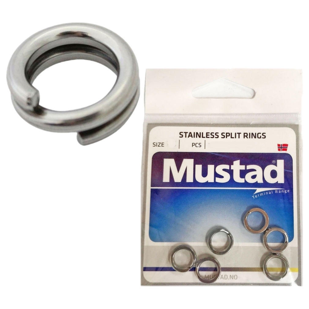 3 x Packets of Mustad Stainless Steel Fishing Split Rings For