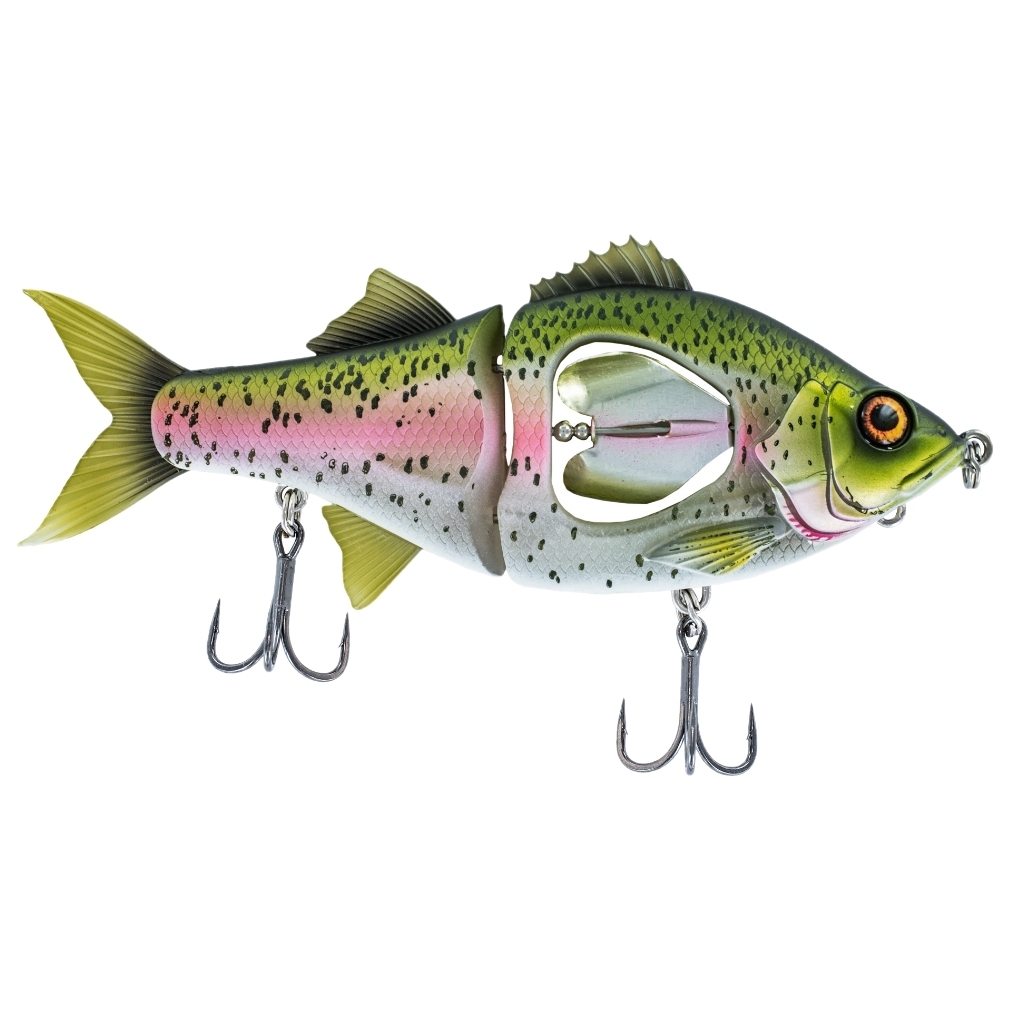 Chasebait Lures - Prop Duster Glider Vibrating Swimbait Lure 130mm -  Rainbow Trout