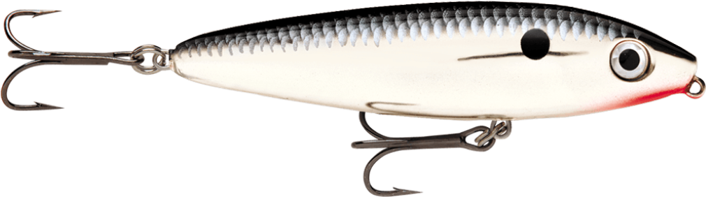 11cm Rapala Skitter Walk Topwater Hard Body Fishing Lure - Chrome