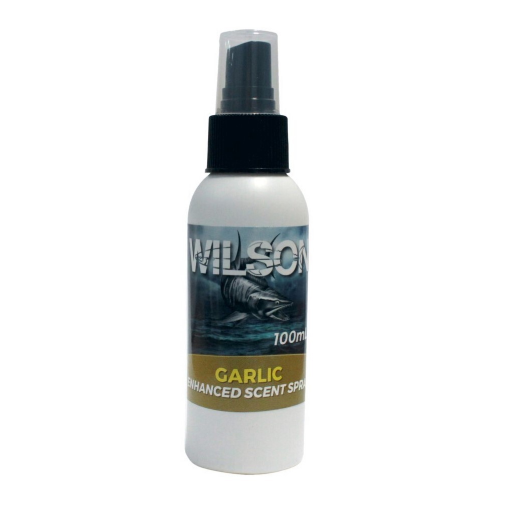 100ml Bottle of Wilson Garlic Enhanced Bait Scent Spray -Fishing